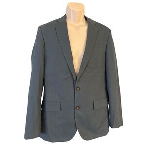 J Crew Blazer Mens 38R Blue Thompson Suit Jacket Sport Coat 2 Button Slim Cotton